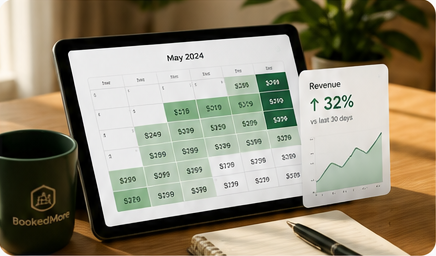 Dynamic pricing strategy dashboard for short-term rentals — demand-driven rate optimization for Airbnb properties
